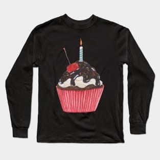 Birthday cupcake Long Sleeve T-Shirt